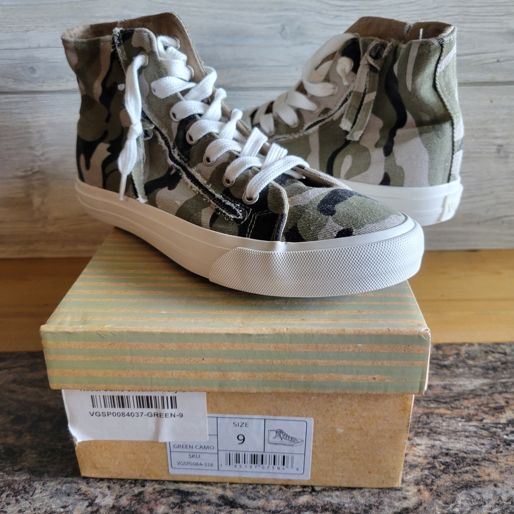 Very G  Green Camouflage Sneakers with White Details